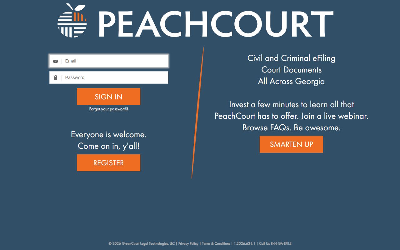 Mitchell County court records PeachCourt portal