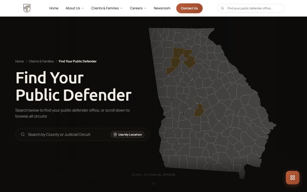 Mitchell County criminal court records Georgia public defender finder