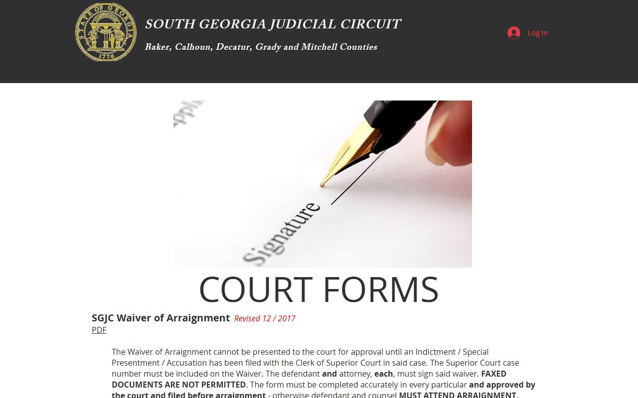 Mitchell County Superior Court forms and case records