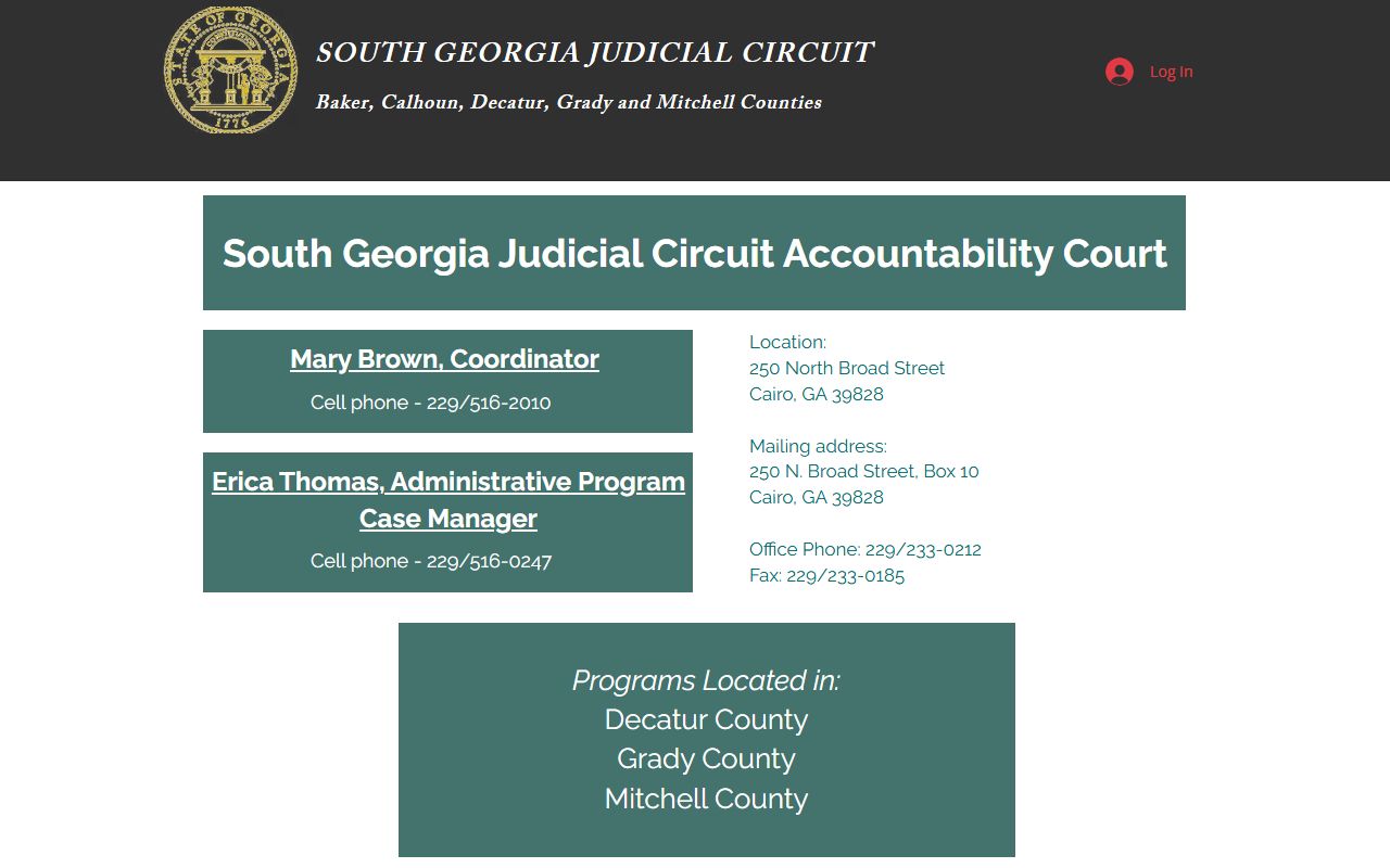Mitchell County Superior Court accountability court records